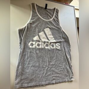 Adidas Heather Gray Athletic Tank